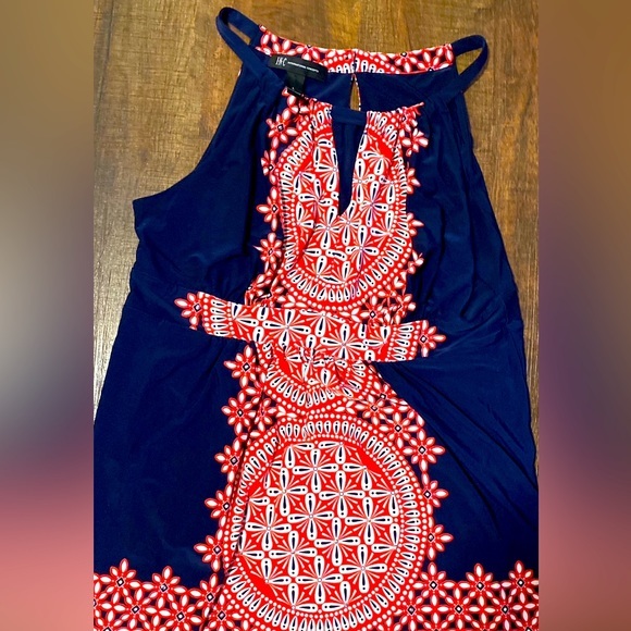 INC International Concepts Large  Halter Keyhole Fun Top-  NWOT - Picture 4 of 6